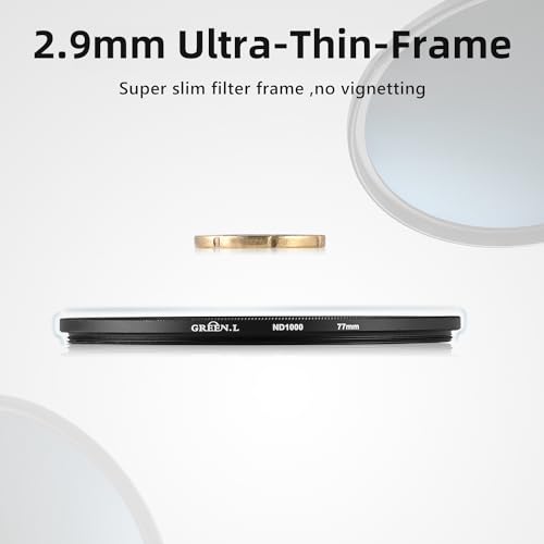 GREEN.L 25mm ND1000 Filter, Slim 10-Stop Fixed Neutral Density 25mm ND Filter for Long Exposure Photography by GREEN.L - Image 5