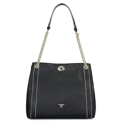 Image of Da Milano Leather Shoulder Bag for Women (00846OL)