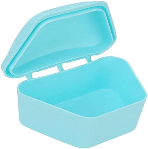 Dental Case for Travel & Home - Denture Storage, Mouth Guard & Tooth Retainer Holder, Portable Denture Bath Box, Convenient Tooth Storage Container