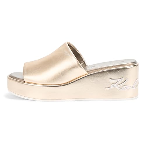 Image of KARL LAGERFELD Women's Calvina Slip on Platform Wedge Sandal