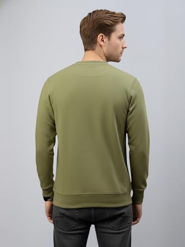 Image of Lux Cozi Men's Cotton Blend Casual Crew Neck Sweatshirt with Stay Warm Treatment ||Sweatshirts for Men