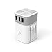 Produktbild Adam Elements Omnia T3 Travel Adapter Universal Reiseadapter Ladegerät Zwei USB-A 2.4A EIN USB-C 3A Ports für Steckdosen US, UK, EU, AU-Standards Weiss