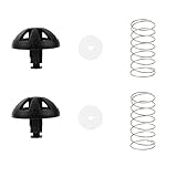 Coffee Machine Brew Basket Bottom Spring Loaded Stopper Kits Replacement For Mr. Coffee Hamilton Brew Basket 185774-000-000,154446-000-000. (BLACK 2 PACK)