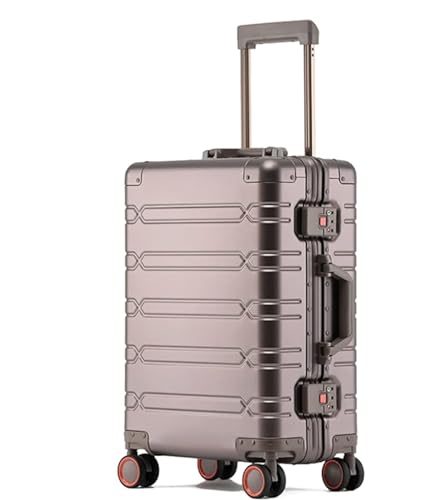 Luggage Travel Gear Silent Light Cabin Luggage Abrasion Resistance All-Aluminum Magnesium Alloy Trolley Case(A,29