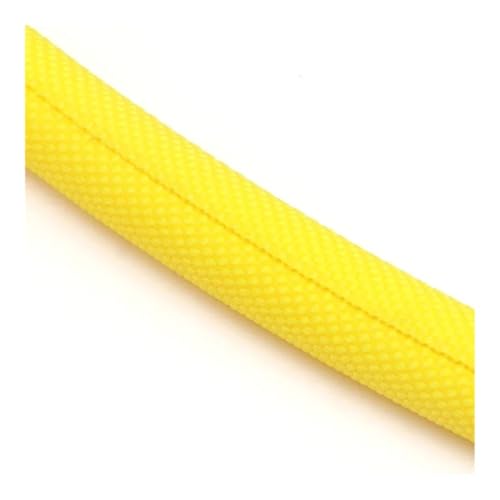 UYFRD Gaine de protection de câbles en PET extensible et isolée à fermeture automatique - 1/2/5 m - Jaune - 10 mm - 5 m