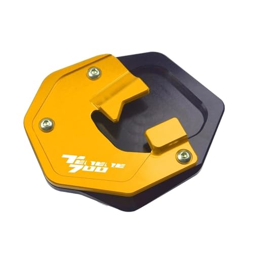 Extension béquille latérale Tenere 700 en aluminium CNC bleu durable