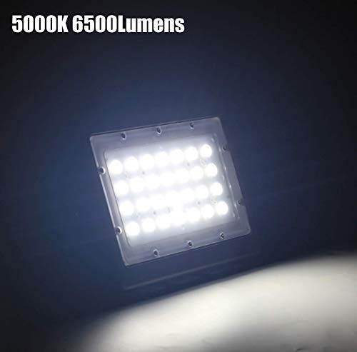 Dephen 50W Led Flood Light - 7000Lm Led Shoebox Pole Lights With Knuckle & Bracket Mount Outdoor Flood Light 5000K Ip65 Waterproof Led Flood Light Fixture For Garden Yard Ul-Listed #TOP6