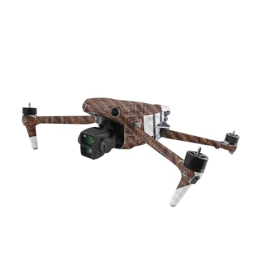 Image of MightySkins Carbon Fiber Skin Compatible with DJI Air 3 - Wood Formal | Protective, Durable Textured Carbon Fiber Finish | Easy to Apply