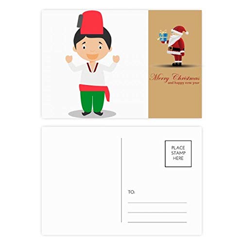 Cartes de Père Noël pour correspondance festive et décoration de table de réveillon