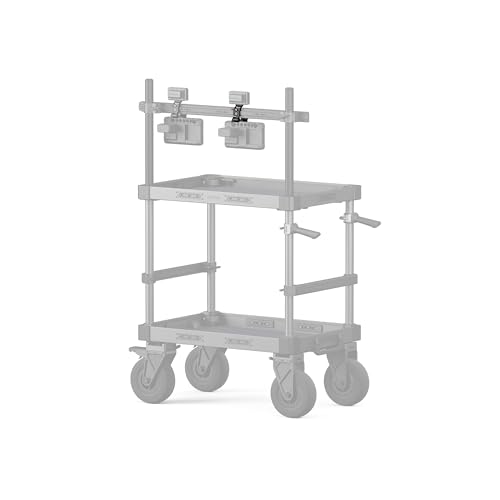 Image of Tilta Dual Accessory Mounting Bracket | NATO Rail Slide-in Design | Dual 1 /4-20 with ARRI Locating Pins | Compatible with Boulder Camera Cart Expansion Mount - Black