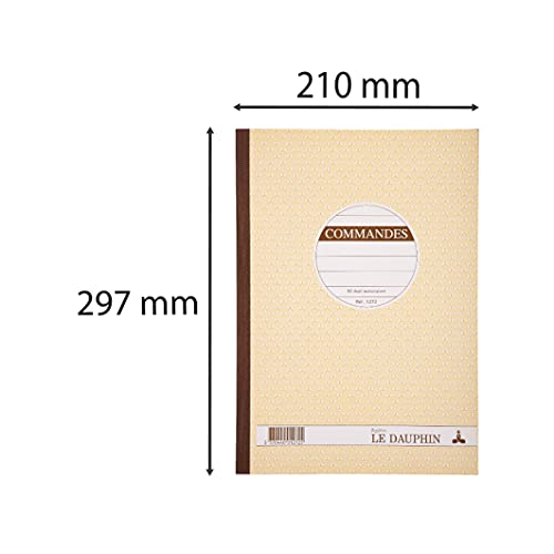 Le Dauphin - Ref. 1272D – Set mit 5 Manifolds – Selbstdurchschreibendes Papier – Duplikat (1 Original und 1 Kopie) – 50 Blatt – Format 29,7 x 21 cm – Deckel lackiert