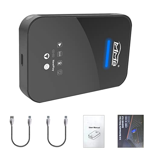 MMB Wireless CarPlay Dongle Android 11.0 AI Box, Compatible with Audi Benz VW Toyota Honda Porsche Ford 2018-2022 with Factory Wired CarPlay, Support Wireless Android Auto, Mirroring, USB Playback