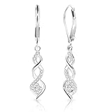 💎MATÉRIAUX DE HAUTE QUALITÉ: Boucles d’oreilles Infini en argent sterling 925, ornées de zircones étincelantes. Durables, hypoallergéniques et adaptées aux peaux sensibles. Légères et confortables même pour un port prolongé.
