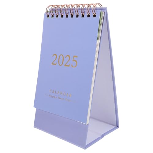 Operitacx Standing Calendar for Desk Stylish Desktop Memo Calendar Monthly Pages Chic Daffodil Design for Organizing Important Dates