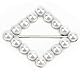 Pssopp 8Pcs Perle Schnallen Glänzende Schalschnalle Frauen Mädchen Schal Verschluss Clips Kleidung Ring Wrap Halter für Halstuch T-Shirt Schal