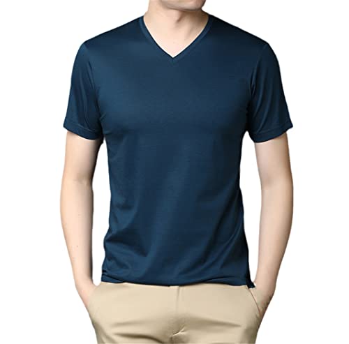 T-shirt d'été manches courtes coton homme YIOLEAMP XXL anti-transpiration