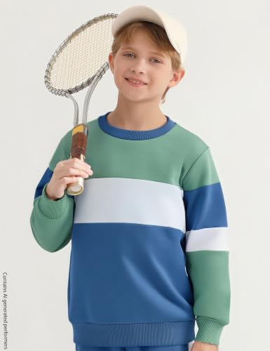 Image of mkodopy Boys Clothes Hoodie Sweatsuits Tops and Pants Boys Fall Winter Outfits Boy Clothing Set