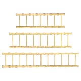 TOPBATHY 3 Pezzi Scaletta Decorativa in Legno, Forma da Tavolo, Stile Retrò