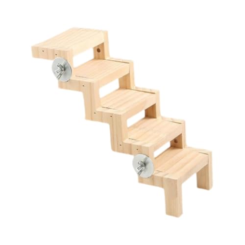 Baoblaze Bird Cage Climbing Ladder Pet Parrot Playstand Climbing Stair Bird Playground for Cockatiels Parakeets Conures Lorikeet, 18x9.3x5.3cm