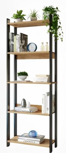 Organizador Multiuso Estante Livreiro Estilo Industrial Prateleira para Livros Acessórios e Decoraçã