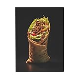 Canvas Painting Wall Art Poster - Shawarma - Beautiful Home Decor for Living Room or Bedroom Decorative - 12x16in Unframed