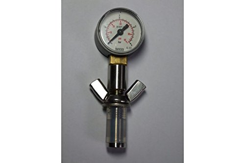 BRAUEN Flaschenmanometer Universal für 0,5 Liter Flaschen - Zur Druckkontrolle während der Flaschengärung und Lagerung BRAUEN Flaschenmanometer Universal für 0,5 Liter Flaschen - Zur Druckkontrolle während der Flaschengärung und Lagerung