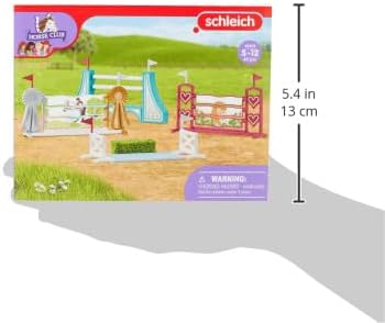 Schleich Horse Club - 30PC Obstacle Course Accessories for Horse Figurines - Show Jumping Playset with Adjustable Hurdles - Fun Steeplechase Equestrian Toys for Screen-Free Play - Kids 5+ | 42612 - Image 3