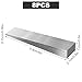8PCS Metal Wedge Shims Triangle Flange Wedge Steel Wedges for Welding Silver Metal Flange Wedge Pipe Fitting Welding Tool 4 x 0.8 x 0.5 inch Steel Wedge Set