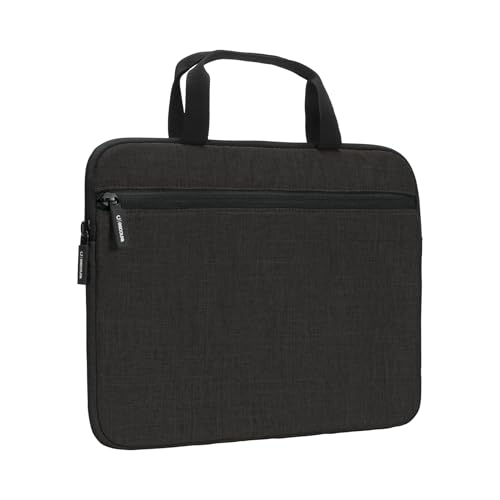 Elegante y duradera funda para portátil de 33 cm con acabados textiles texturizados