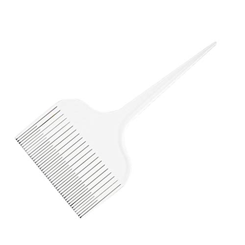 Generic One-Way Weaving Sectioning Foiling Comb for Hair Coloring, Highlighting, Balayage, Microbraiding & More - White