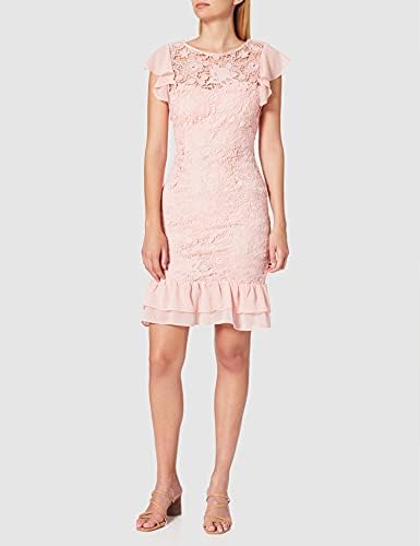 Paper Dolls Women's Crochet Lace Chiffon Ruffle Detail Dress, Pink, 8: Buy Online at Best Price in UAE - Amazon.ae Paper Dolls Women's Crochet Lace Chiffon Ruffle Detail Dress, Pink, 8: Buy Online at Best Price in UAE - Amazon.ae