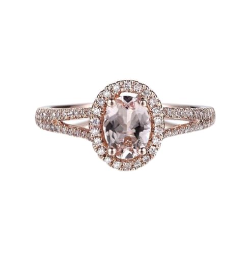 Bague morganite et diamants en or rose : le cadeau idéal pour fiançailles
