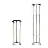 ZythrXLate Soporte Ajustable para Fregadero Empotrado Kit de Soporte for Patas Lavabo bajo encimera for instalación en Pared baño y Porcelana suspendido(Silver 29-48cm DIAM-6cm)