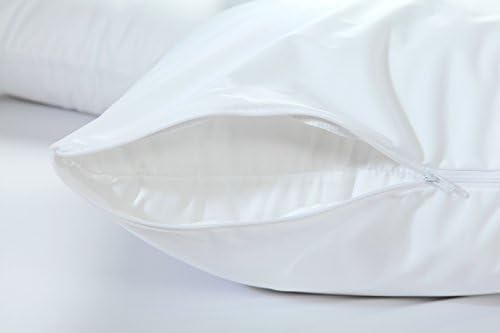 CALM NITE Pillow Protector 2 Pack - Extra Soft Knit - Waterproof Zippered Case (Standard 2 Pack)