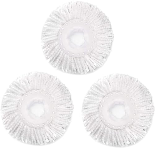 Spin Mop Refill Heads – Pack of 3 | Microfiber Replacement for 36...