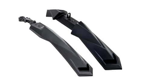 Image of Dark Horse Bicycle MX2 Fender Set, Suitable for 24 inch & 26 inch Inch Cycle, V-Brake Model, MTB & ATB Cycles, Durable Clamp Fitting New Mudguard for Cycles (Black)
