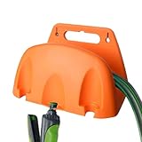 Vuggdt Gartenschlauchhalter, Wand Heavy Duty Schlauchaufbewahrung, Metall Schlauchregal für Schlauchhaken, Wasserschlauchhalter für Gartenschlauch und Verlängerungskabel