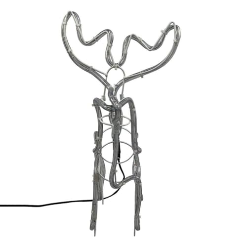 Armação de Rena Macho de LED Média - Ilumine seu Natal com Estilo (220v)