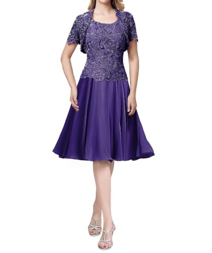 Robe de mère de la mariée noire chic à encolure dégagée avec veste