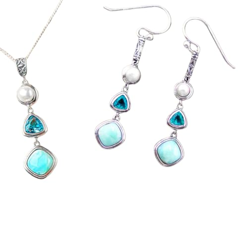 MINDFUL SOULS Larimar Jewelry for Women