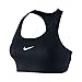 Nike Women's Victory Compression Bra, Black/White, Small