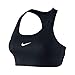 Nike Women's Victory Compression Sports Bra, Black/White, Medium