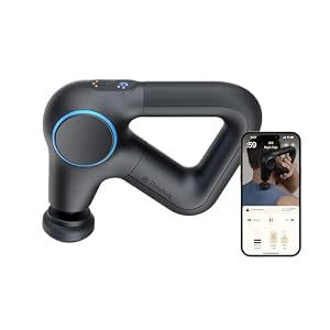 TheraGun Therabody Prime Plus Heated, Powerful Massage Gun for Enhanced Warm-Up & Workout Recovery – Quiet Deep Tissue Massager for Body and Back Pain Relief – Leg & Back Massager with Heat