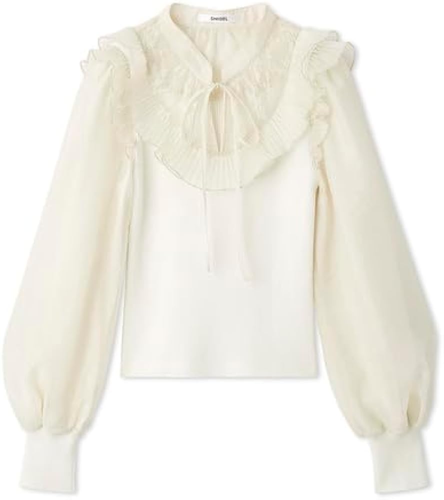 SNIDELスナイデル　プリーツカラードッキングニットプルオーバー Amazon | [スナイデル] プリーツカラードッキングニットプルオーバー