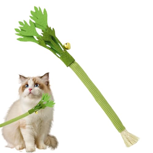 de Masticar para Gatos, Juguete en Forma de apio de 0.39 Pulgadas, Juguete Ligero de Entrenamiento de mordida Suave con Esencia de Hierba gatera, Juego Interactivo para Ejercicios de Escalada de