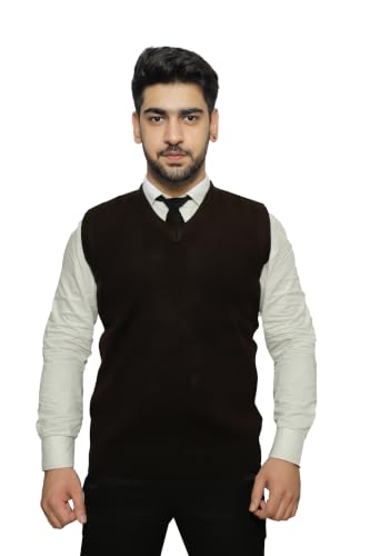 Image of Men Sleeveless Office Uniform Sweater - Super Daffodil