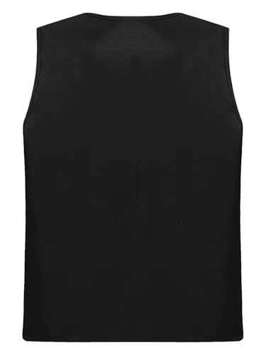 Kids Volunteer Activity Vest Boys Girls Sleeveless Tank Tops Zipper Front Waistcoat Security Work Uniform4