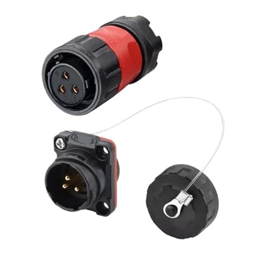 Connecteur étanche IP67 à 3 broches circulaire mâle et femelle
