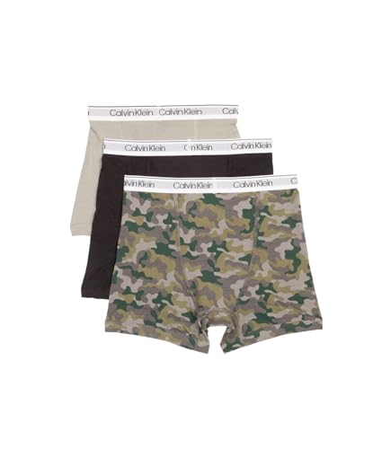 CalvinKleinBoysModern Cotton Assorted Boxer Briefs Underwear 3 Pack, Camo/Black/Grey, Large2