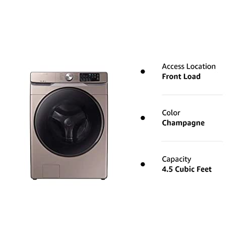 Samsung Wf45R6100Ac 4.5 Cu. Ft. Champagne Front Load Washer With Steam #TOP4